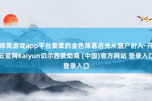 体育游戏app平台柔柔的金色薄暮后光从窗户射入-开云官网kaiyun切尔西赞助商 (中国)官方网站 登录入口